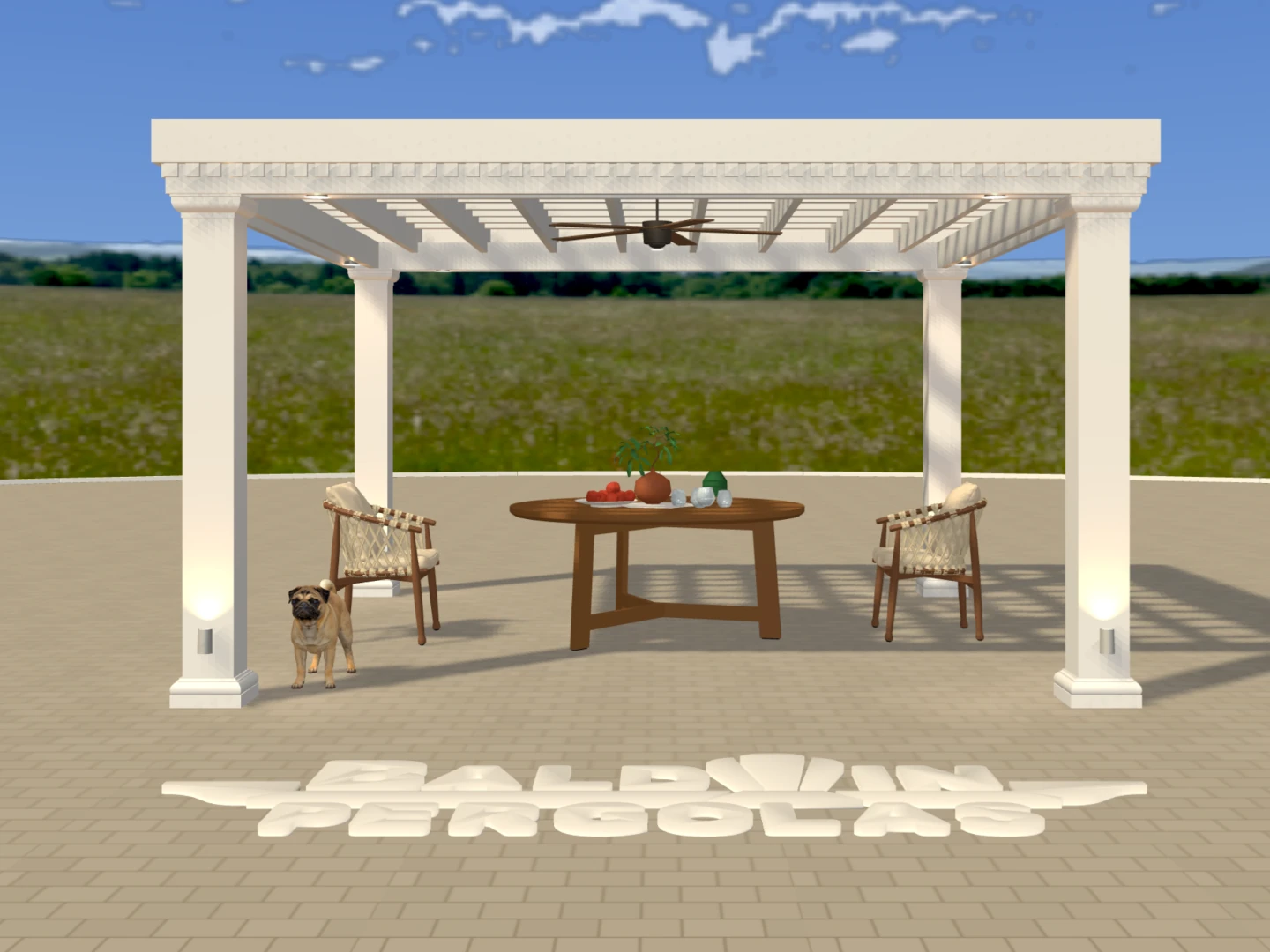 Modern Classic 3D Pergola Builder screenshot
